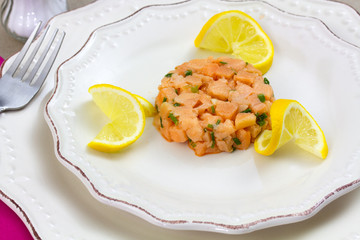 tartare de saumon