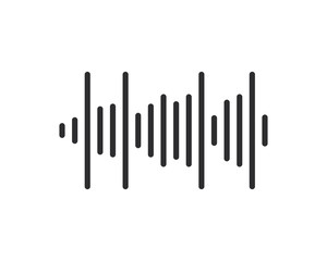 Sound waves vector illustration