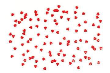 Red hearts pattern background.Valentine's day concept. 