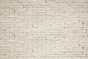 Brick wall pattern texture background painted in light cream beige color