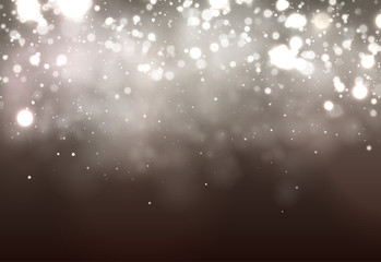 Soft bokeh dark abstract background. Festive Lights.