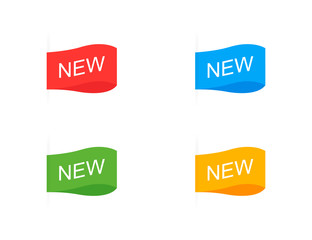 New Labels Collection. Vector illustration