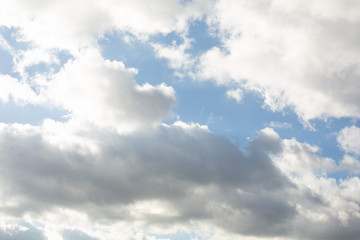 Naklejka premium Clouds on the blue sky