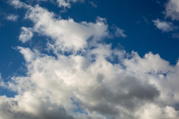 Clouds on the blue sky