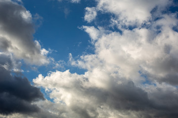Clouds on the blue sky