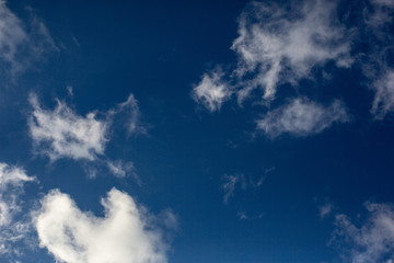 Fototapeta na wymiar Clouds on the blue sky