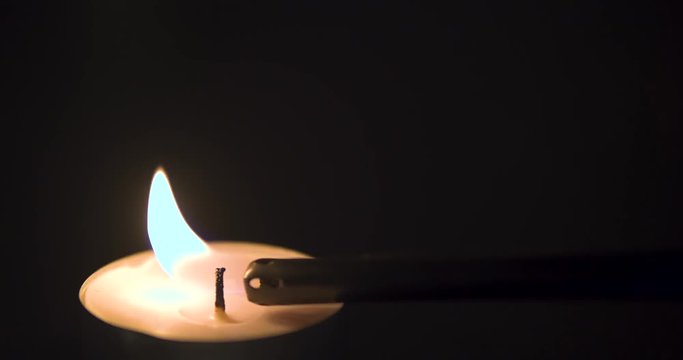 Lighting a Tea Candle