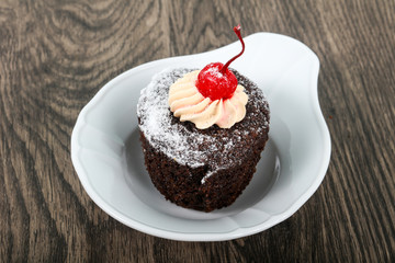 Cupcake with cherry