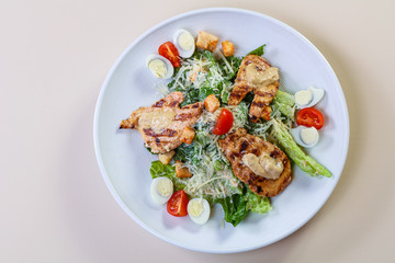 Caesar salad with chicken