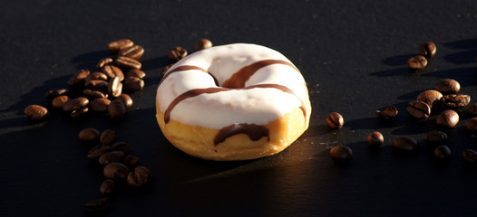 Bunte Donuts Freisteller Nahaufnahme