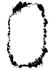 Abstract Decorative Black & White Edge. Type Text Inside, Use as Overlay or for Layer Mask