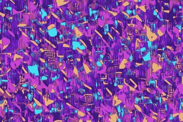 Futuristic synthwave patterns and shape for a retro background