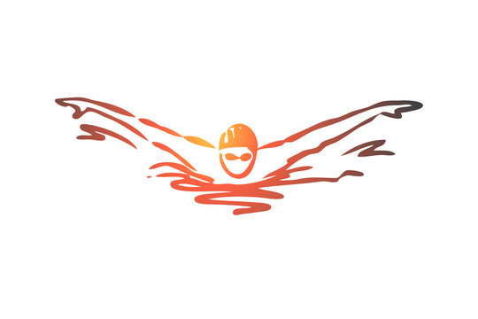 4 252 Best Swimmer Drawing Images Stock Photos Vectors Adobe Stock