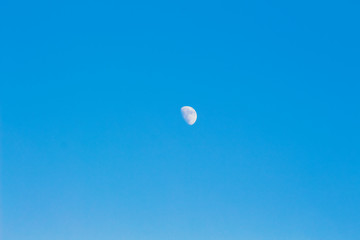 Moon on the blue sky. Background, workpiece for design_