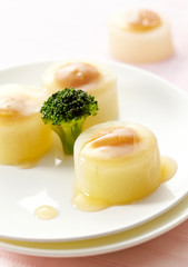 Fototapeta premium Delicious Chinese cuisine, melon stuffed meatballs