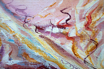 Abstract painting. painting with oils on canvas for the background of a major stroke.