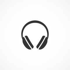 Vector illustration of headphones icon.