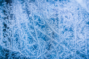 frost on the glass background