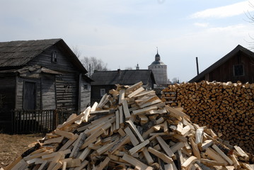Village near Kirillov monastery, Russia