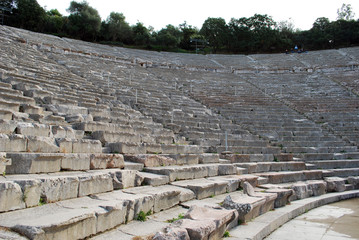 Fototapeta na wymiar The ancient theatre of Epidaurus in Greece
