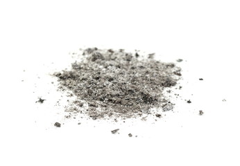Ash isolated on white background.