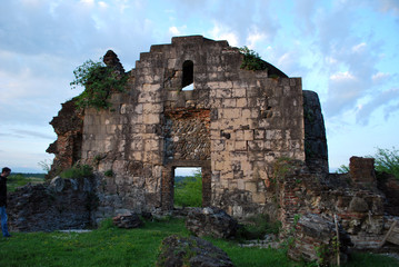 Ruins of the Geguti royal palace in Kutaisi, Georgia