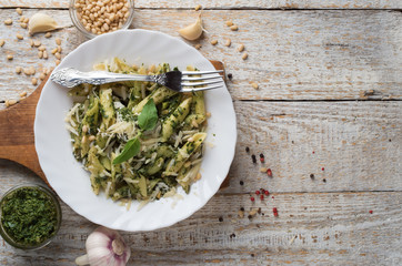Penne Pasta with Pesto
