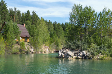  turquoise lake in place of stone pit