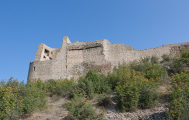 Fototapeta na wymiar Bebristsikhe fortress on the Northern edge of modern Mtskheta. The Republic Of Georgia