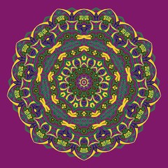 Traditional ornamental floral paisley design. Ornament background