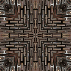 3d effekt - abstrakt Mosaik symmetrisch grafik 