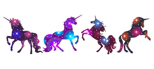 Unicorn galaxy bundle © pisut