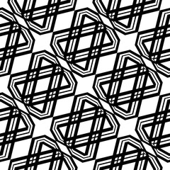 Design seamless monochrome geometric pattern
