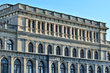 Fototapeta na wymiar Building of the former Koenigsberg stock exchange. Kaliningrad, Russia. Architect Muller, neo-Renaissance, built in 1875