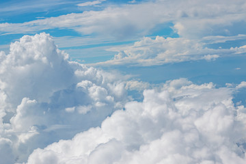 blue sky with clouds background.