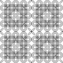 Obraz premium Design seamless monochrome geometric pattern