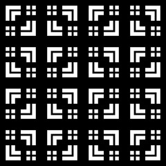 Design seamless monochrome grating pattern
