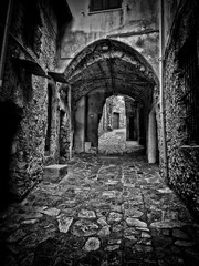 Fototapeta premium Borgo medievale di Zuccarello (Savona, Liguria)