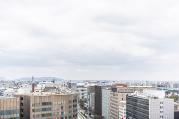 city skyline view in Fukuoka Japan