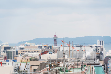 city skyline view in Fukuoka Japan