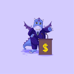 dragon in business suit training presentation