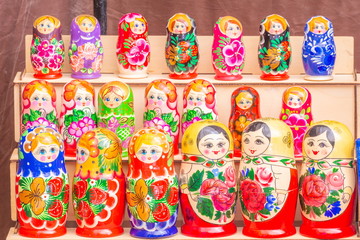 Russian souvenirs. Nested dolls. Samara.