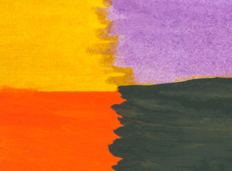 Multicolored abstract background. Watercolor painting. Illustration.