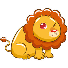 Obraz premium The lion clipart