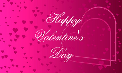 pink banner Happy Valentine's Day