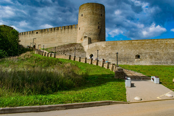 Fototapeta na wymiar Castle and big tower