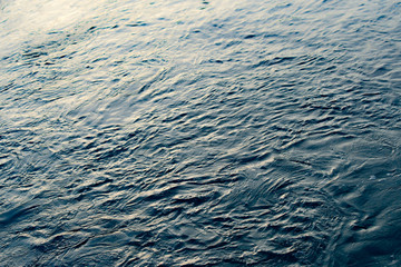 Blue and turquoise water with irregular wave structure