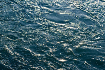 Blue and turquoise water with irregular wave structure