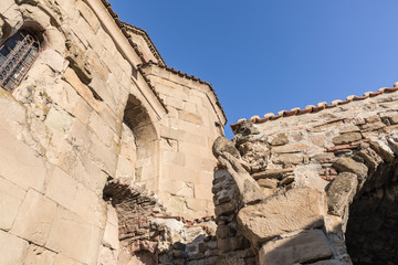 Jvari Monastery. It is a V-VI century Georgian Orthodox monastery in Mtskheta (near confluence Kura...