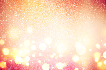 abstract defocused lights, sparkling holiday bokeh background with golden tones, elegant christmas backdrop